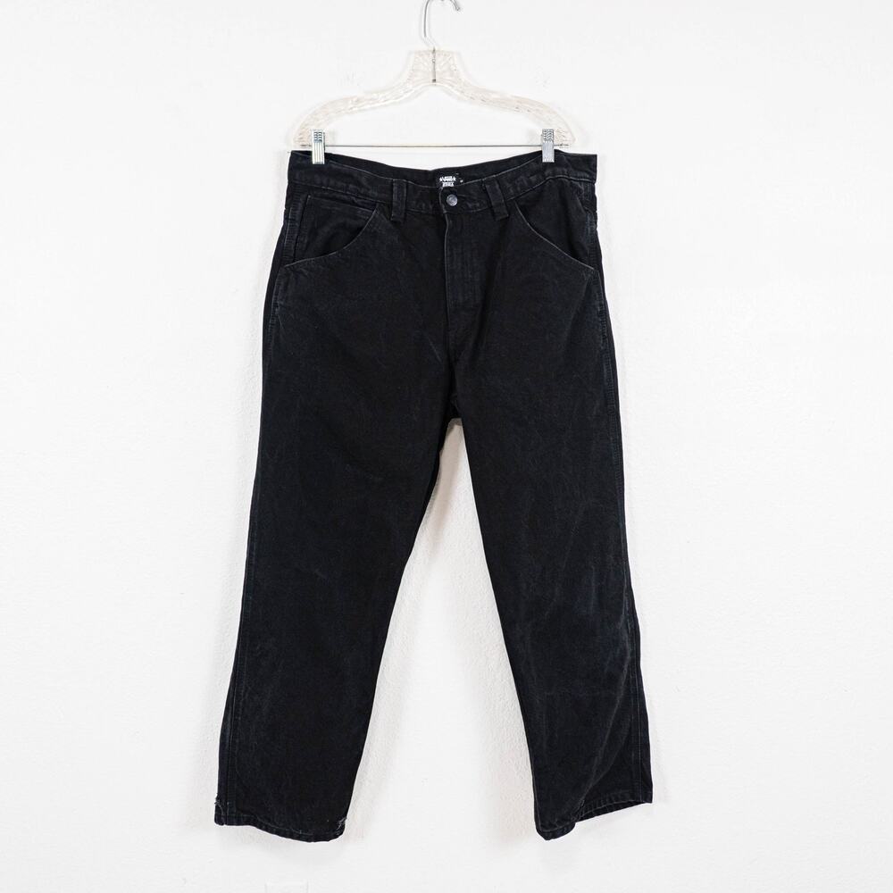VANS x ATIBA Men's Loose Fit Denim Jeans in Black size 36